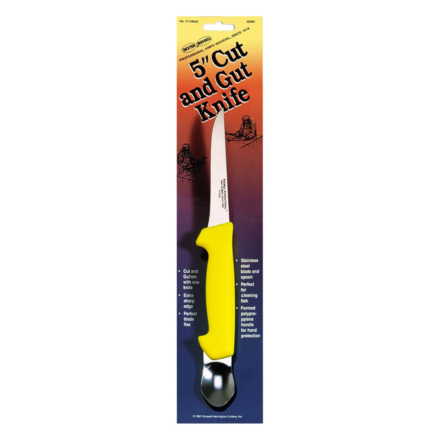 BASICS® 4 3/4"/13cm Cut And Gut Knife, Carded