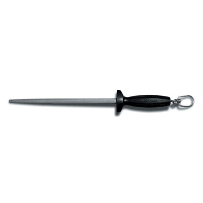 10"/25cm Edge Sharpener Steel Black Handle